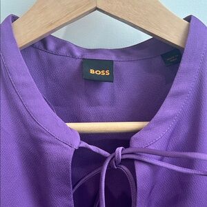 Hugo Boss Violet Tie-Front Dresses